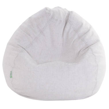 Grey and white online bean bag